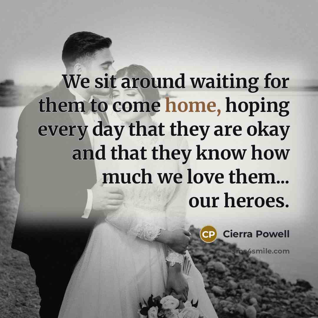 “We sit around waiting for them to come home, hoping…” quote by Cierra Powell