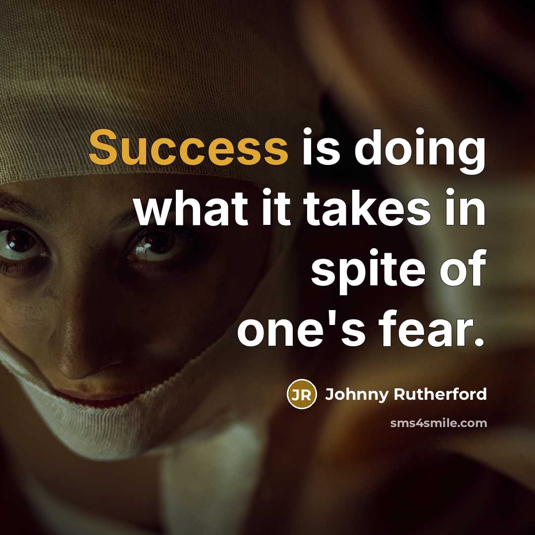 “Success is doing what it takes in spite of one's…” quote by Johnny Rutherford