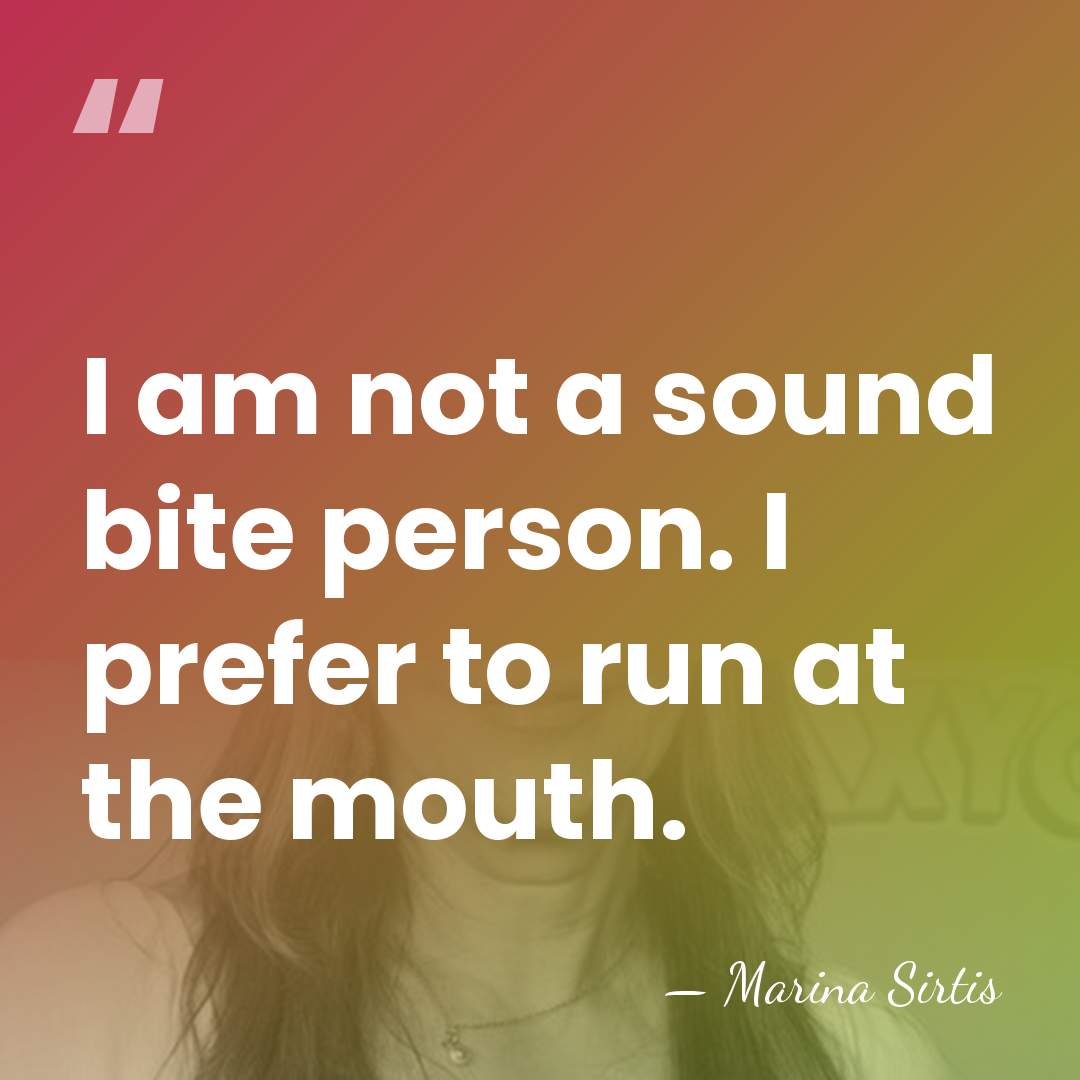 I am not a sound bite person. I prefer to run at&hellip; - Marina Sirtis