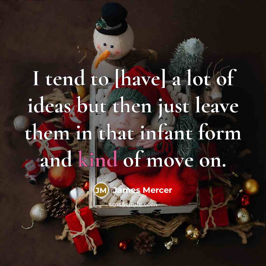 “I tend to [have] a lot of ideas but then…” quote by James Mercer