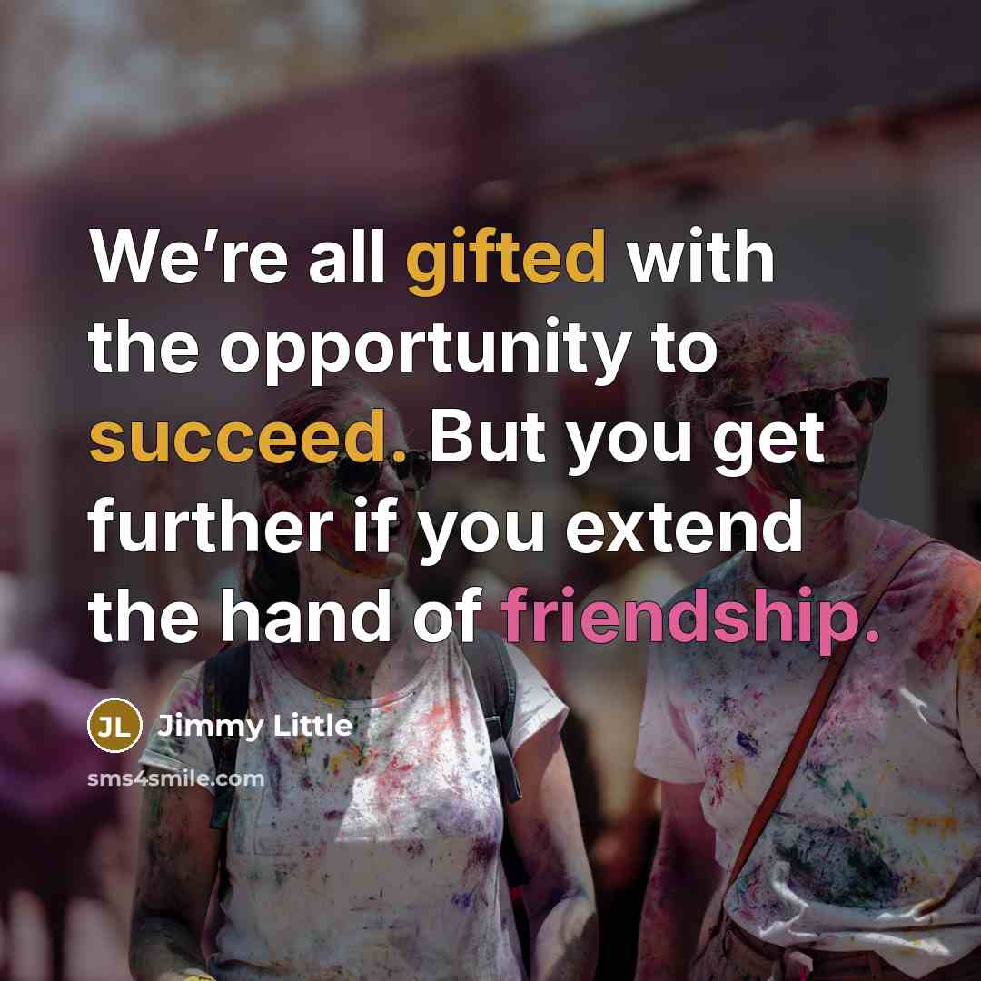 “We’re all gifted with the opportunity to succeed. But you…” quote by Jimmy Little