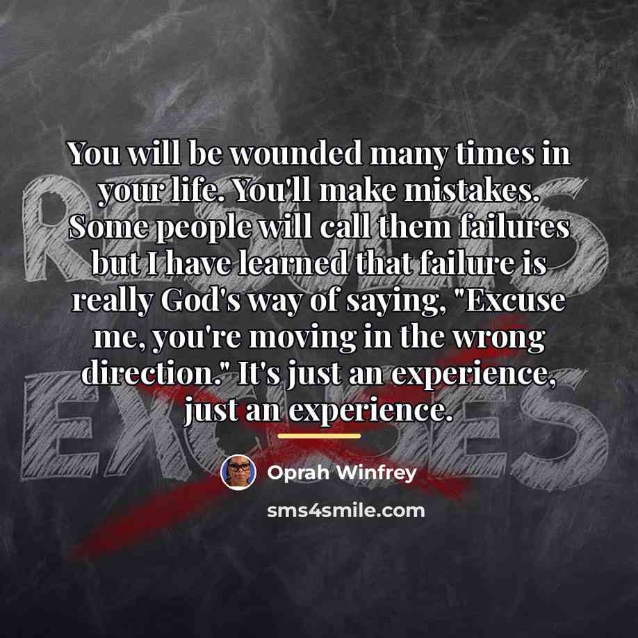 “You will be wounded many times in your life. You'll…” quote by Oprah Winfrey