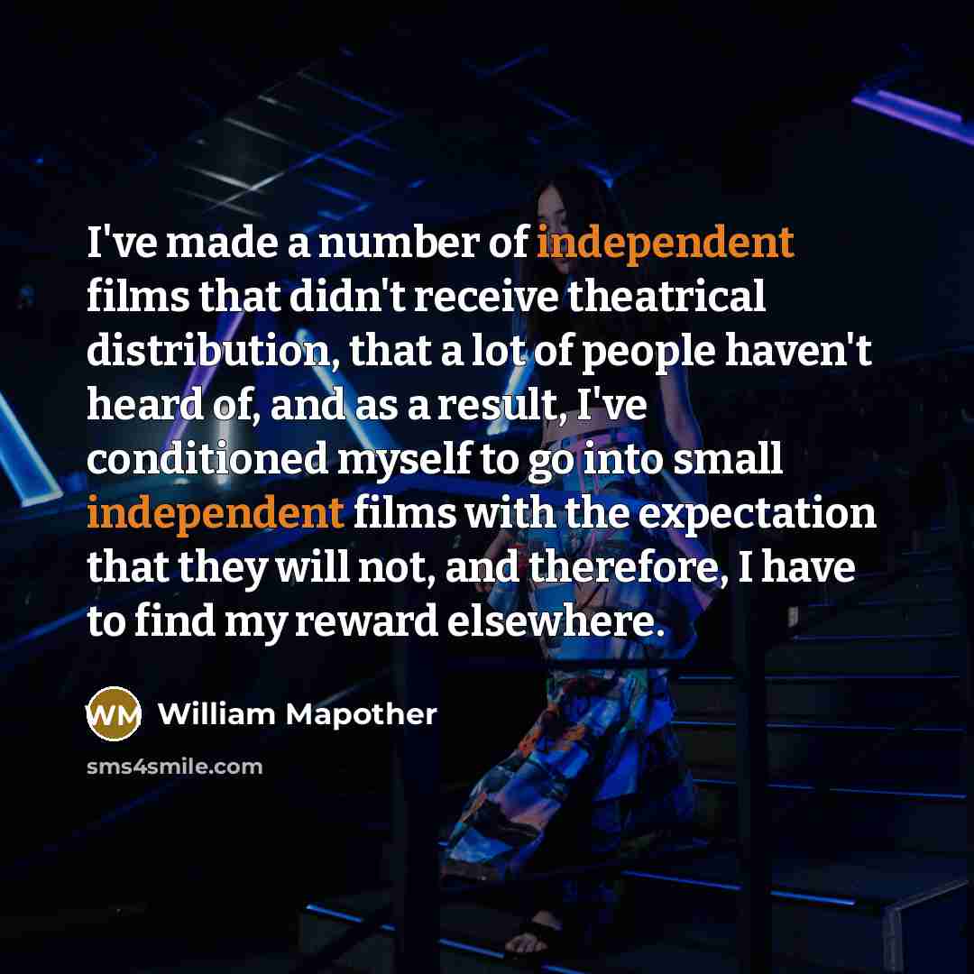 “I've made a number of independent films that didn't receive…” quote by William Mapother