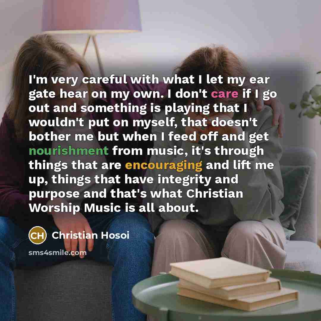 “I'm very careful with what I let my ear gate…” quote by Christian Hosoi
