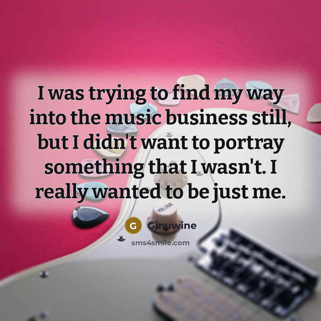 “I was trying to find my way into the music…” quote by Ginuwine