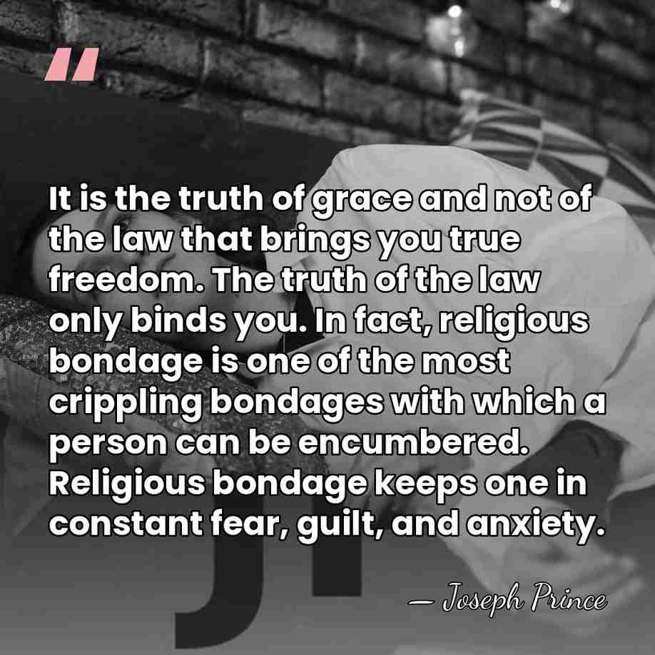 It is the truth of grace and not of the law that&hellip; - Joseph Prince