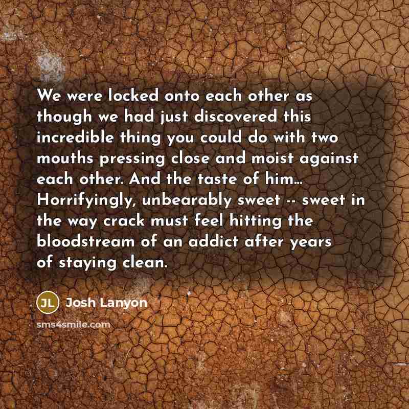 “We were locked onto each other as though we had…” quote by Josh Lanyon