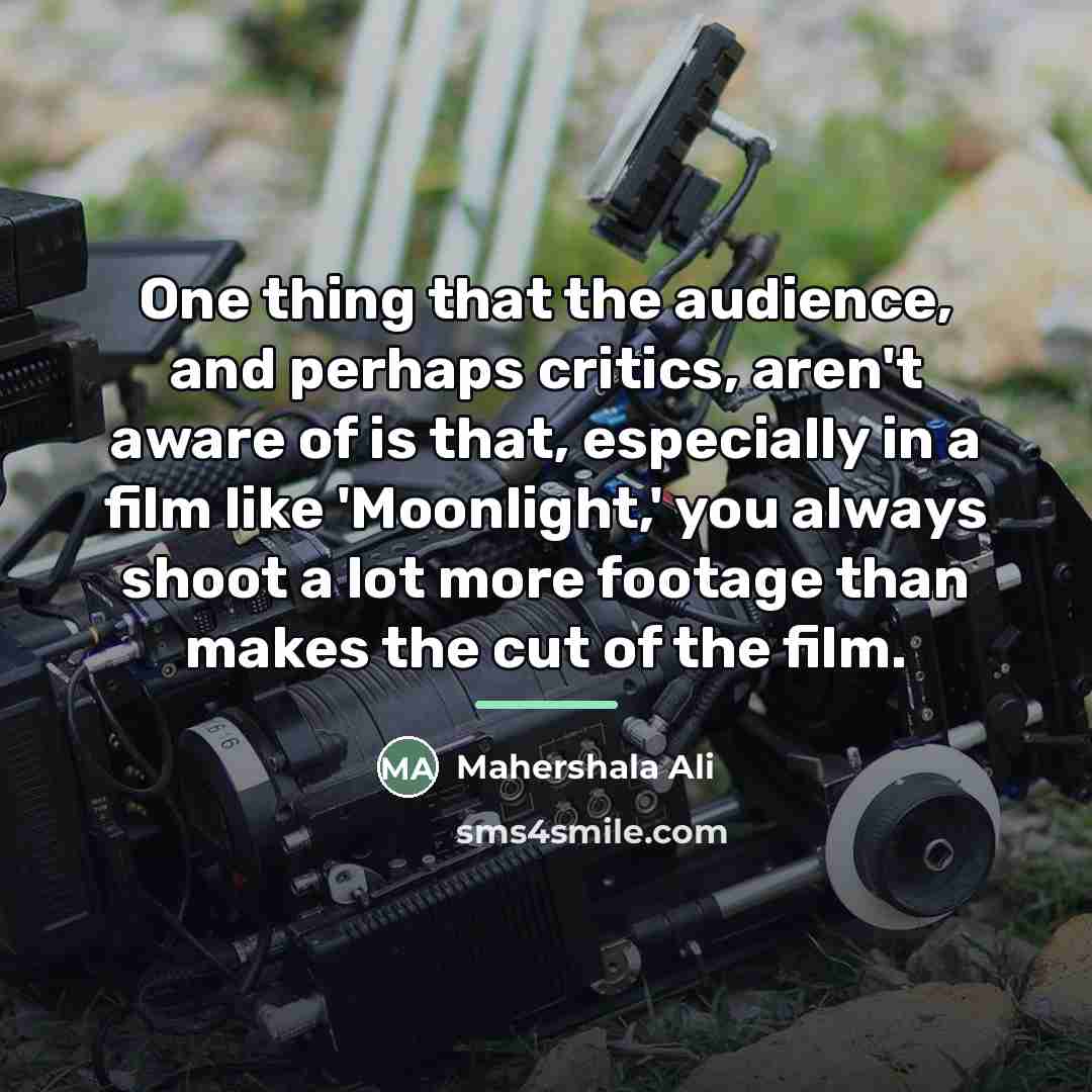 “One thing that the audience, and perhaps critics, aren't aware…” quote by Mahershala Ali
