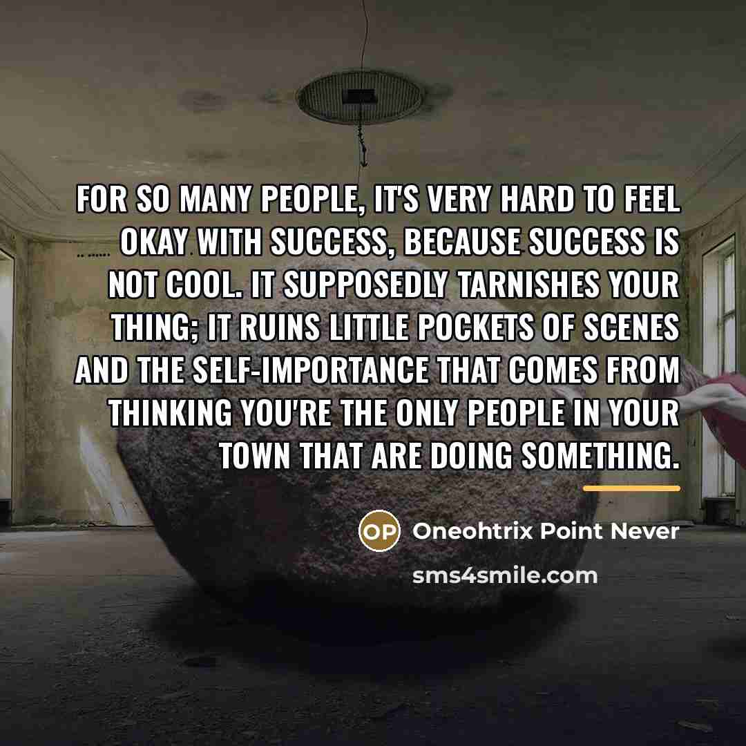 “For so many people, it's very hard to feel okay…” quote by Oneohtrix Point Never
