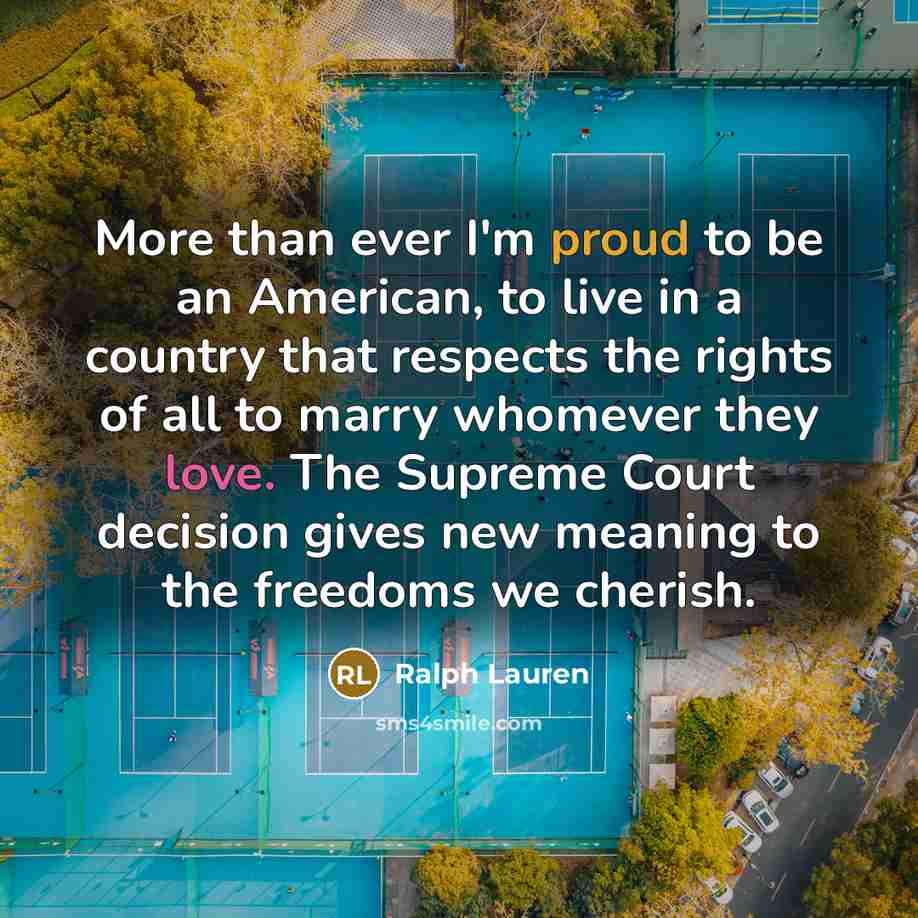 “More than ever I'm proud to be an American, to…” quote by Ralph Lauren