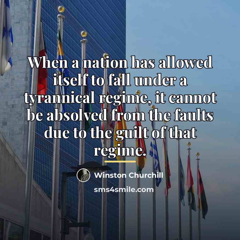 “When a nation has allowed itself to fall under a…” quote by Winston Churchill
