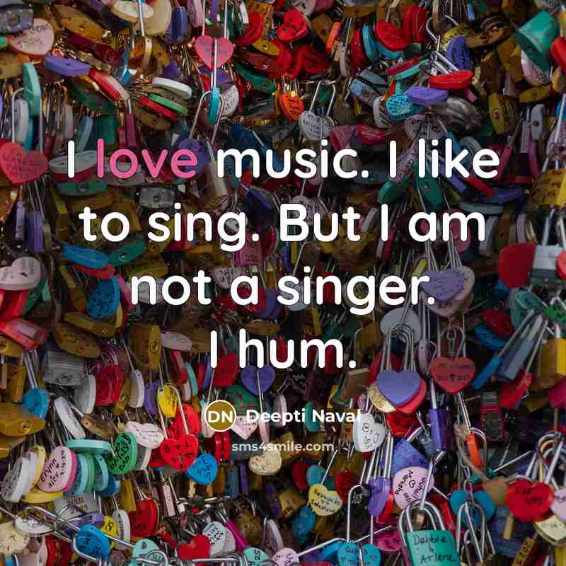 “I love music. I like to sing. But I am…” quote by Deepti Naval