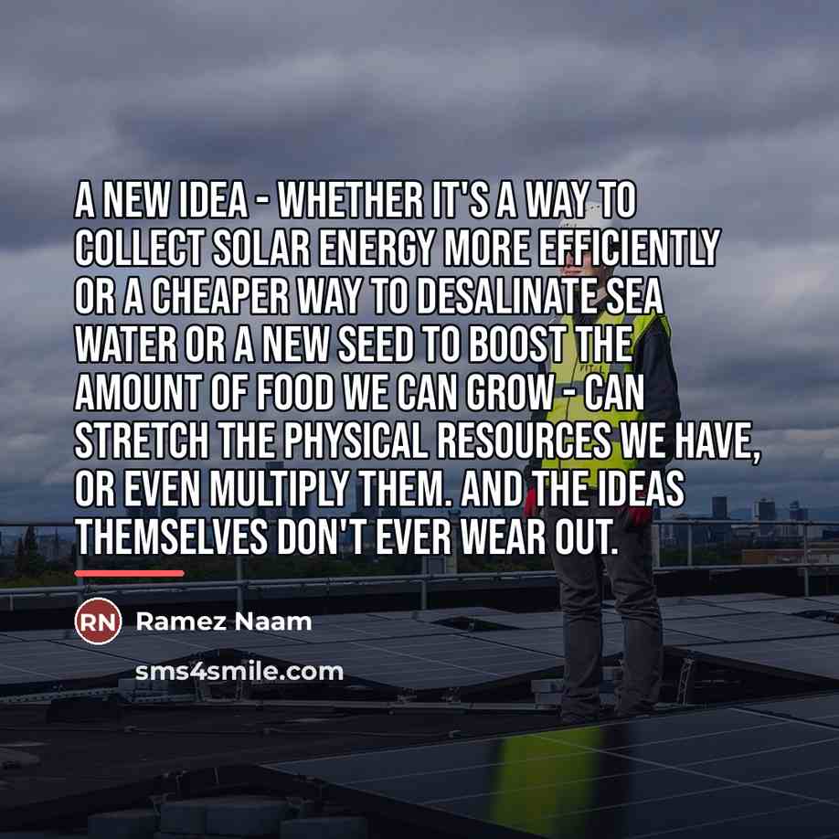 “A new idea - whether it's a way to collect…” quote by Ramez Naam