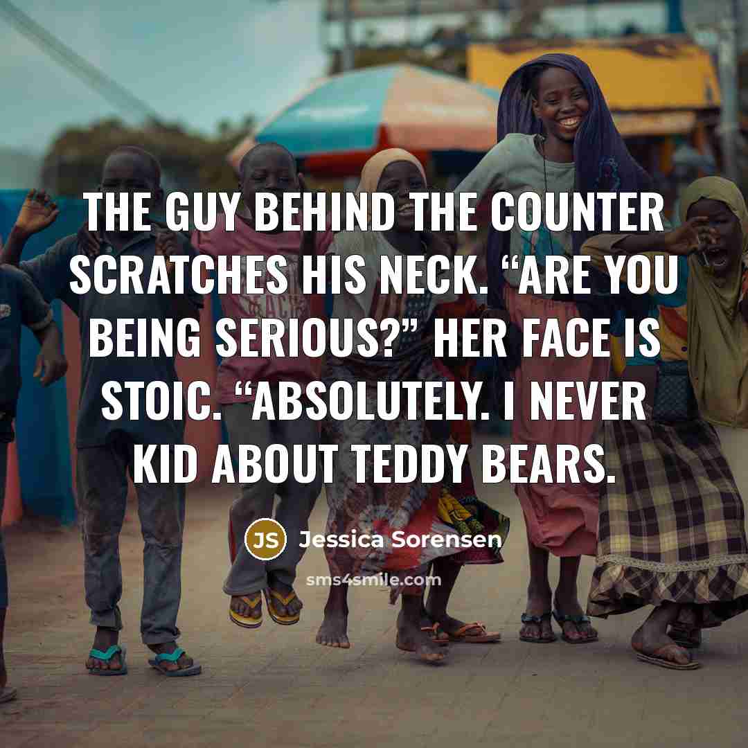 “The guy behind the counter scratches his neck. “Are you…” quote by Jessica Sorensen