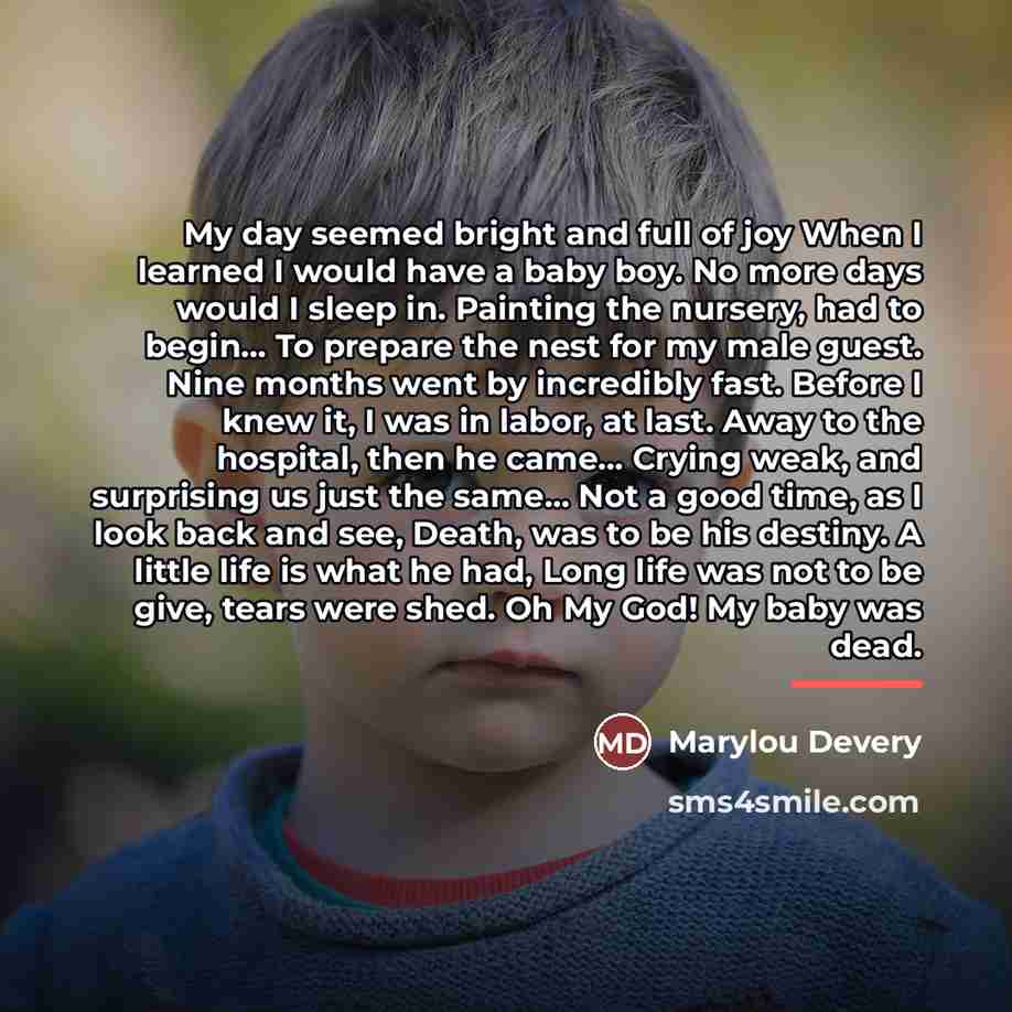 “My day seemed bright and full of joy When I…” quote by Marylou Devery
