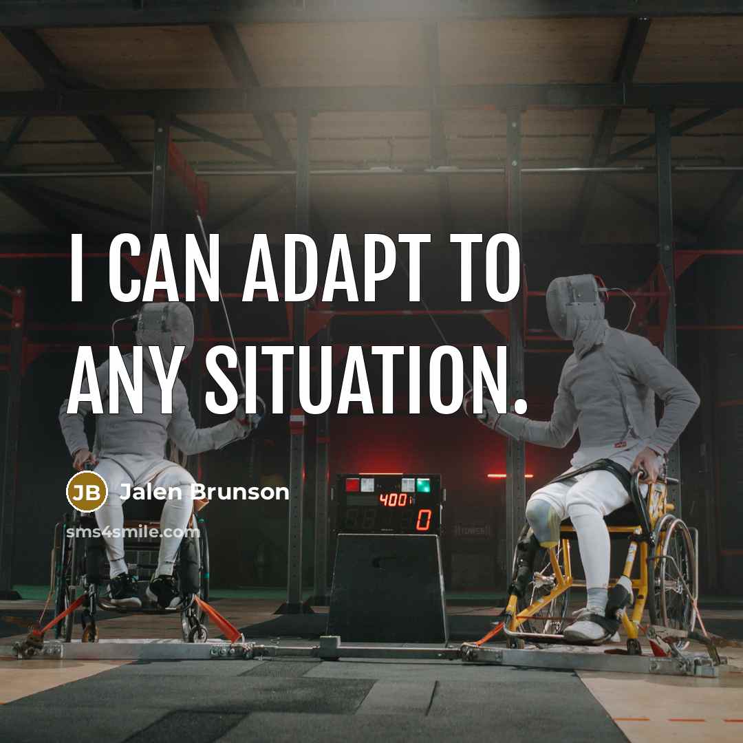 “I can adapt to any situation.…” quote by Jalen Brunson