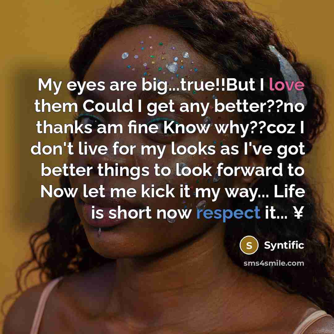 “My eyes are big...true!!But I love them Could I get…” quote by Syntific