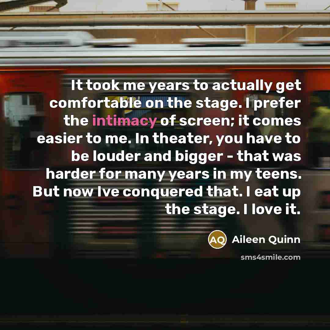 “It took me years to actually get comfortable on the…” quote by Aileen Quinn