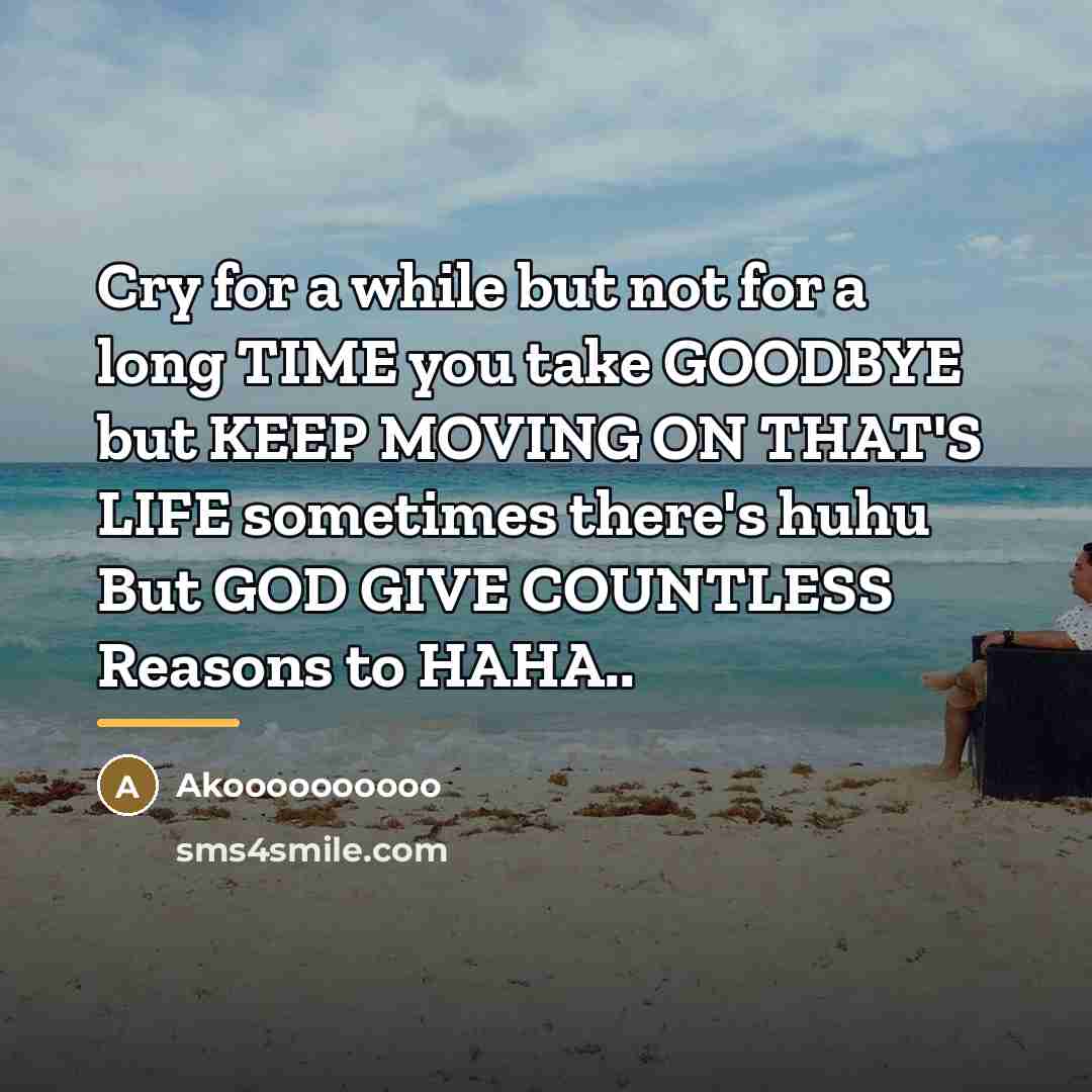 “Cry for a while but not for a long TIME…” quote by Akoooooooooo