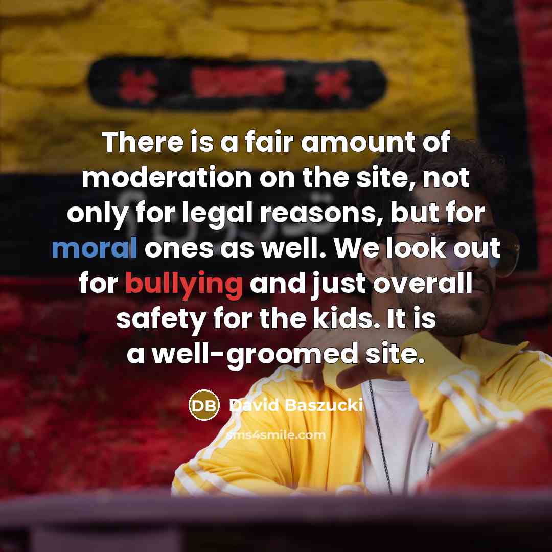 “There is a fair amount of moderation on the site,…” quote by David Baszucki