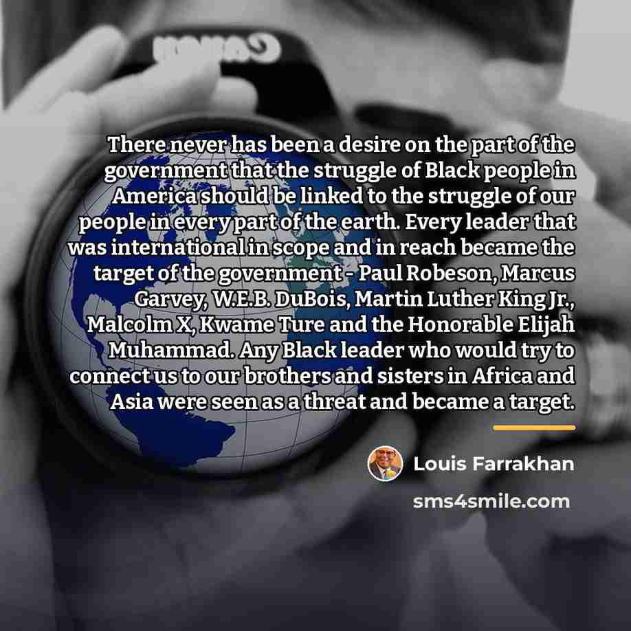 “There never has been a desire on the part of…” quote by Louis Farrakhan