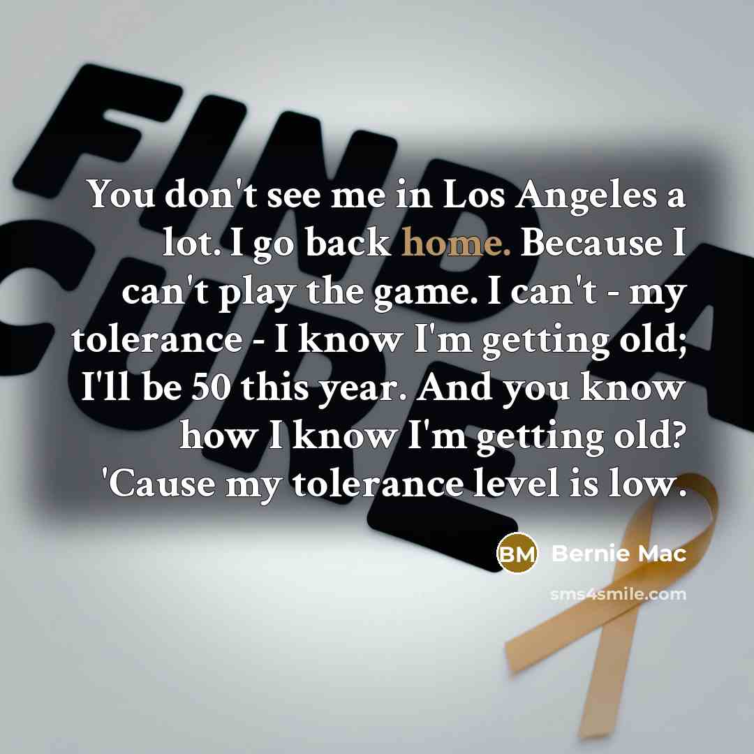 “You don't see me in Los Angeles a lot. I…” quote by Bernie Mac