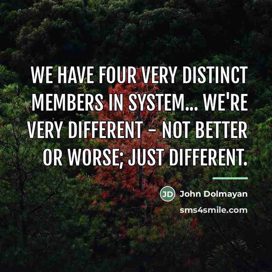 “We have four very distinct members in System... We're very…” quote by John Dolmayan