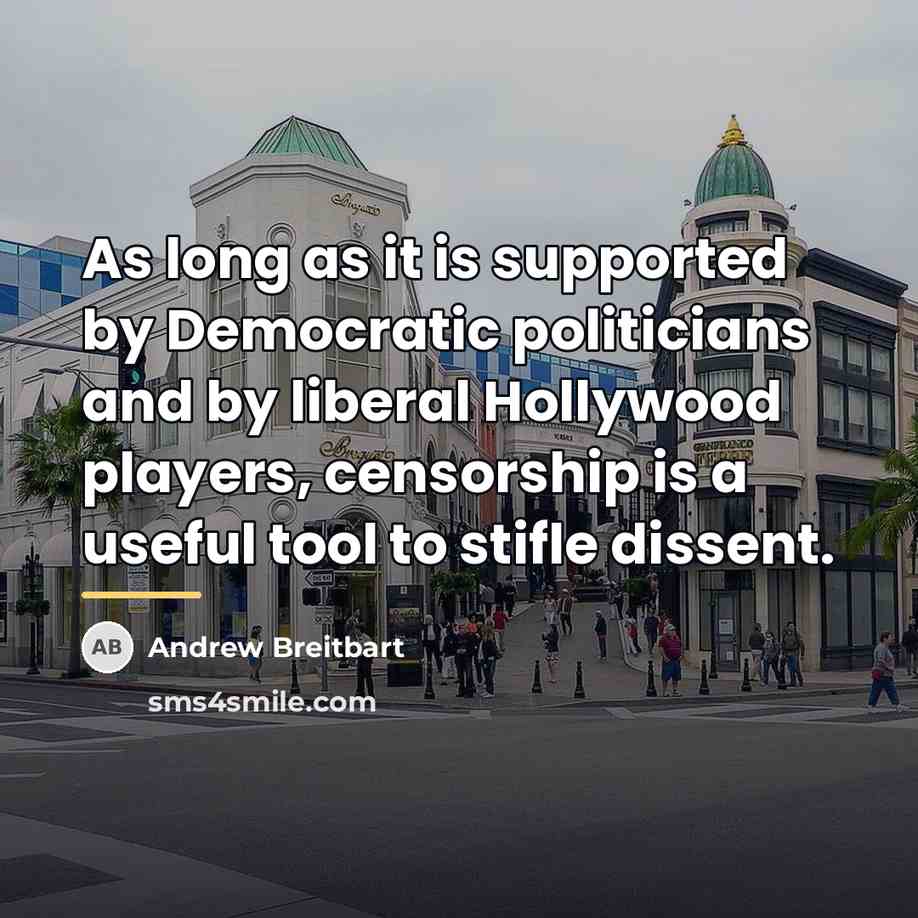 “As long as it is supported by Democratic politicians and…” quote by Andrew Breitbart