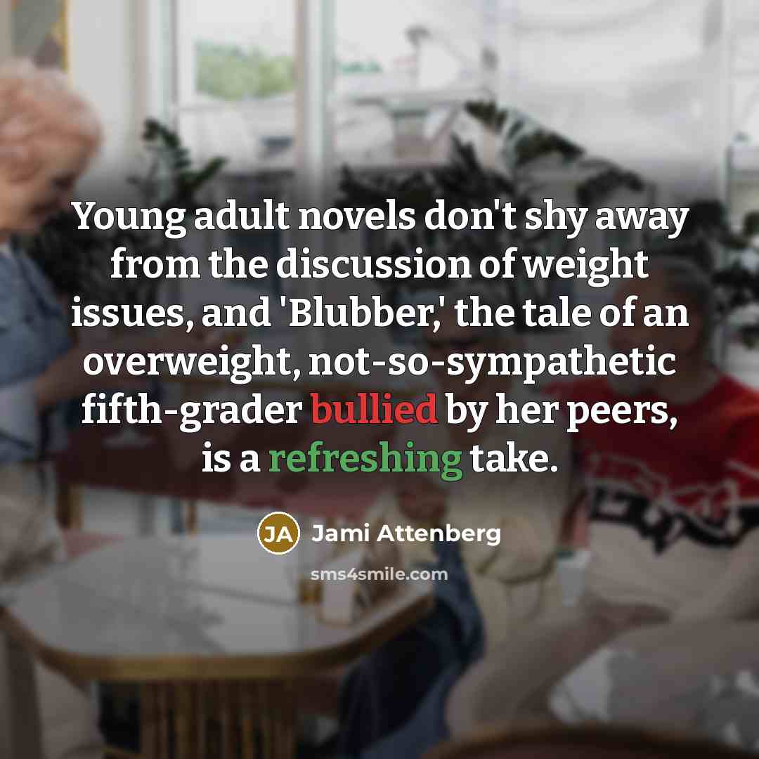“Young adult novels don't shy away from the discussion of…” quote by Jami Attenberg