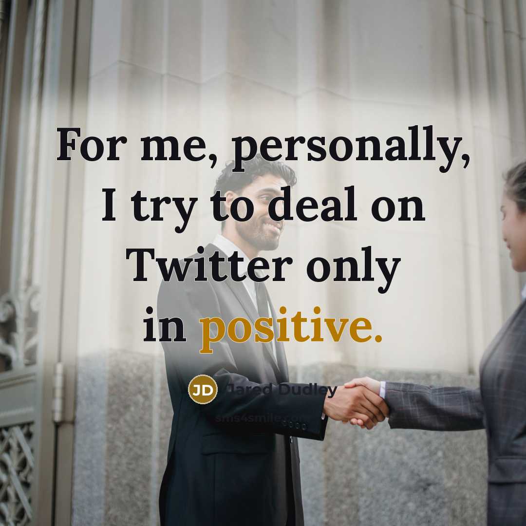 “For me, personally, I try to deal on Twitter only…” quote by Jared Dudley