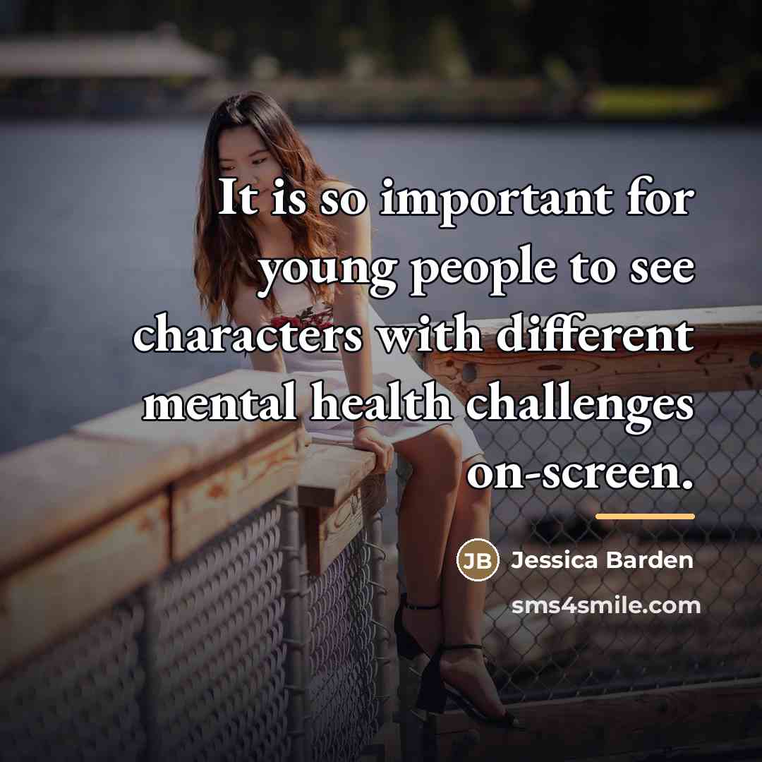 “It is so important for young people to see characters…” quote by Jessica Barden
