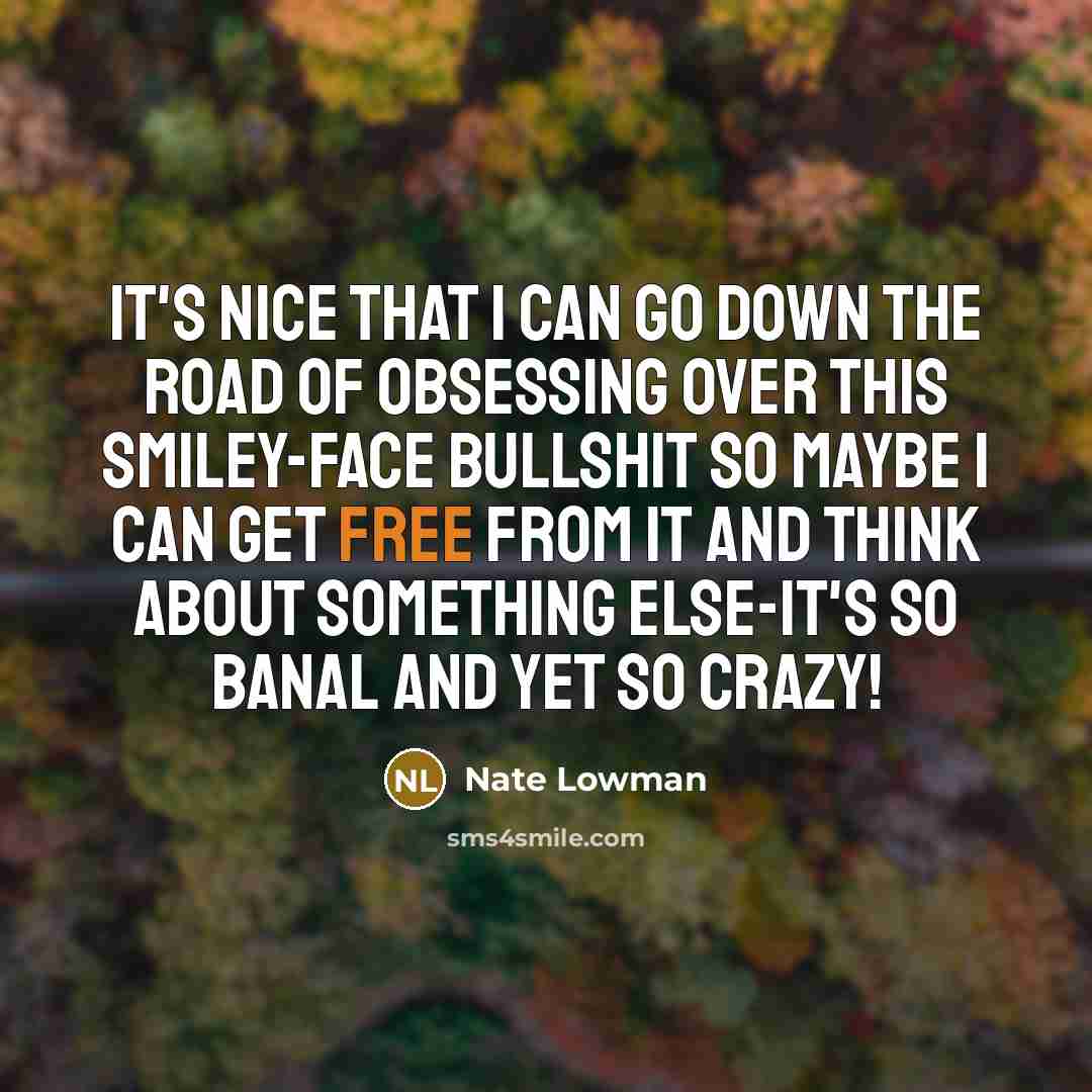 “It's nice that I can go down the road of…” quote by Nate Lowman