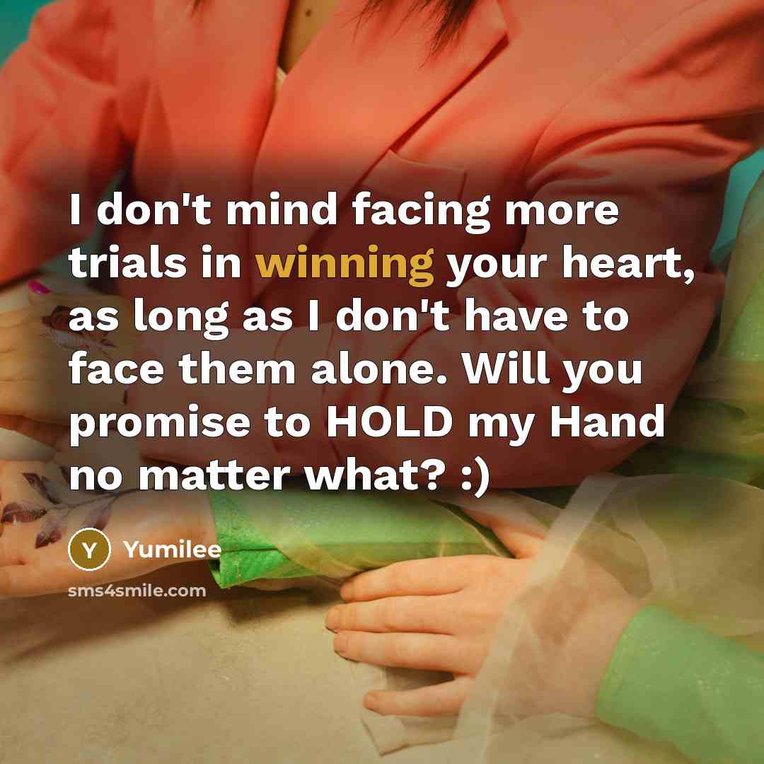 “I don't mind facing more trials in winning your heart,…” quote by Yumilee