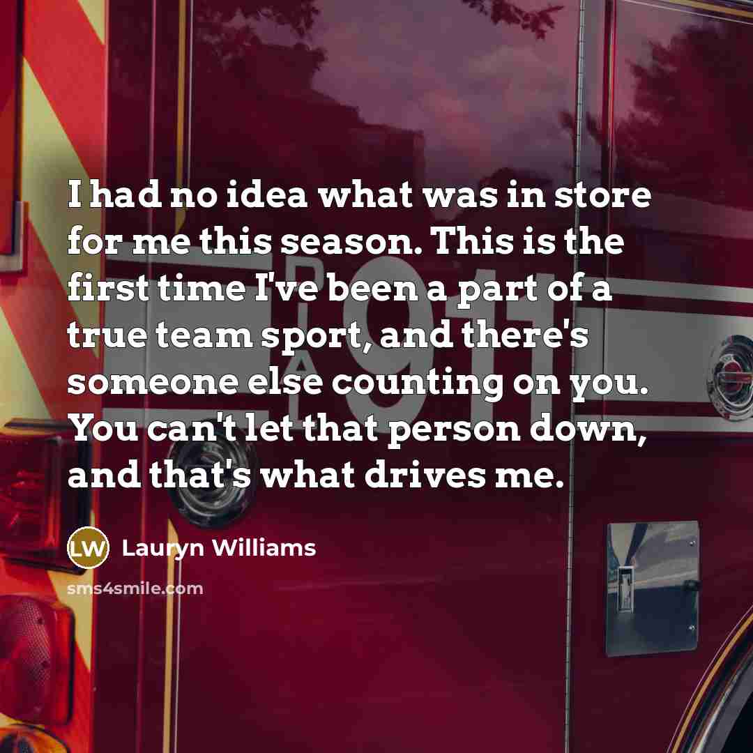 “I had no idea what was in store for me…” quote by Lauryn Williams