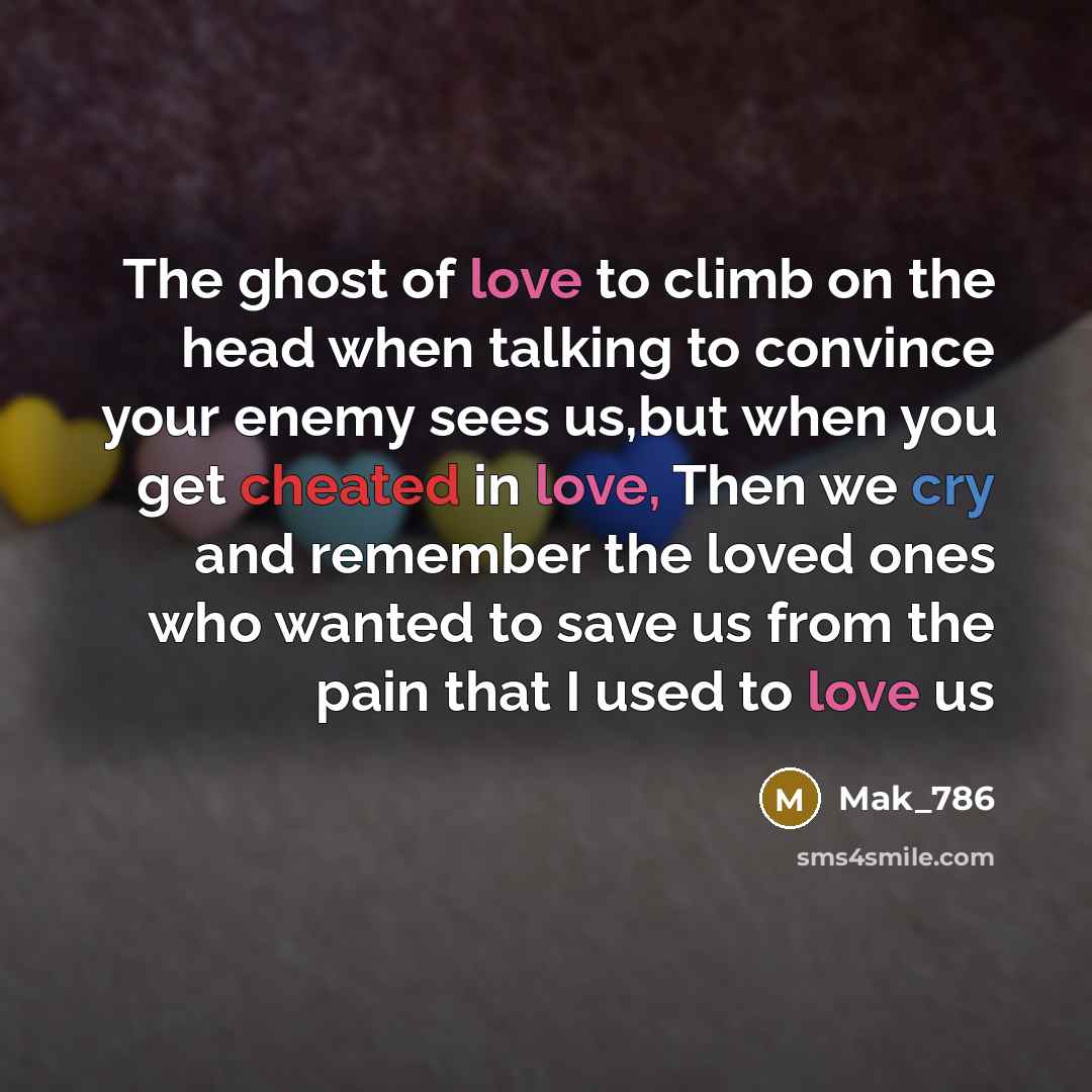 “The ghost of love to climb on the head when…” quote by Mak_786