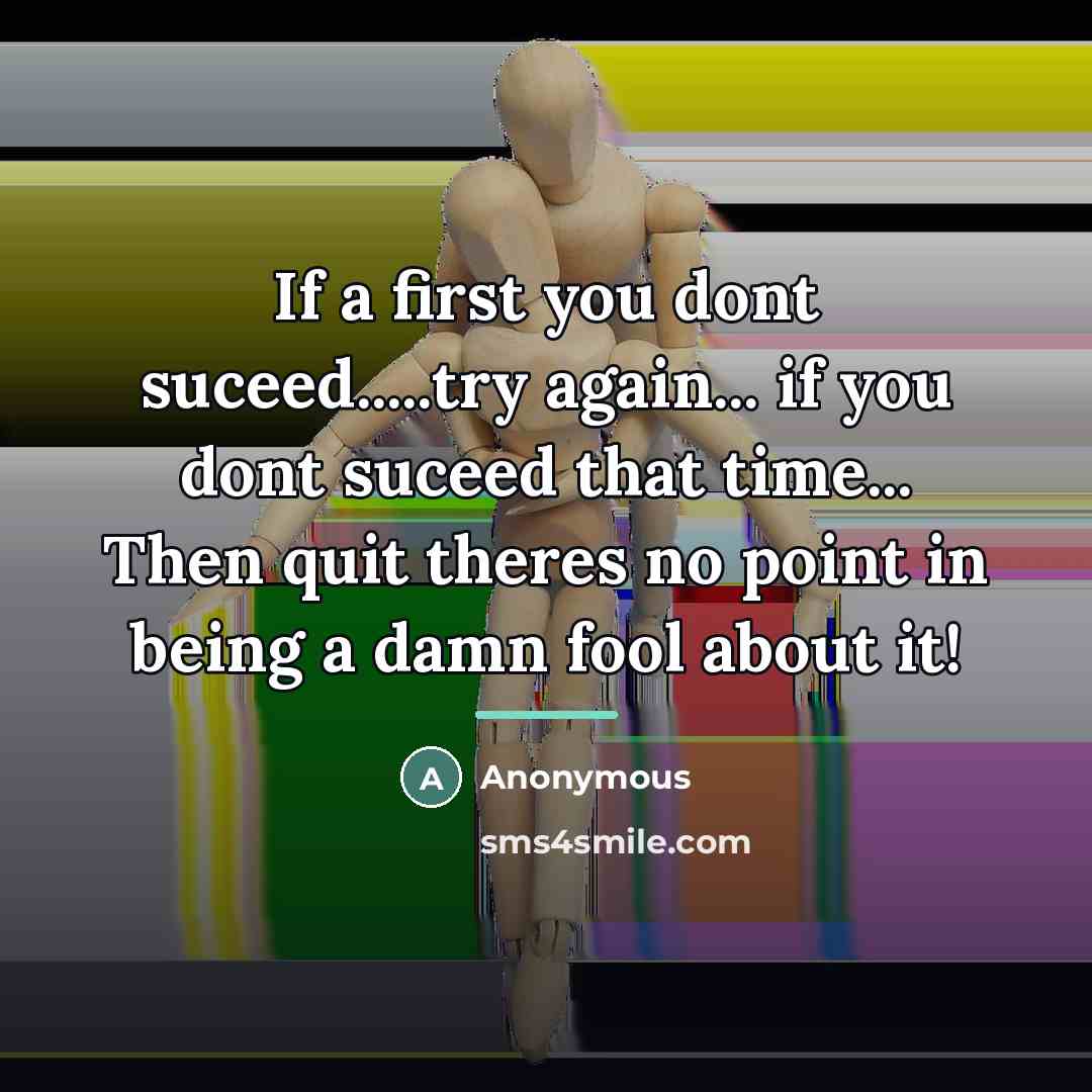“If a first you dont suceed.....try again... if you dont…” quote by Anonymous