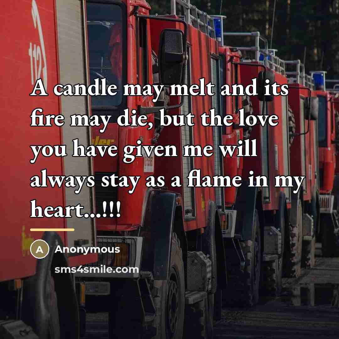 “A candle may melt and its fire may die, but…” quote by Anonymous