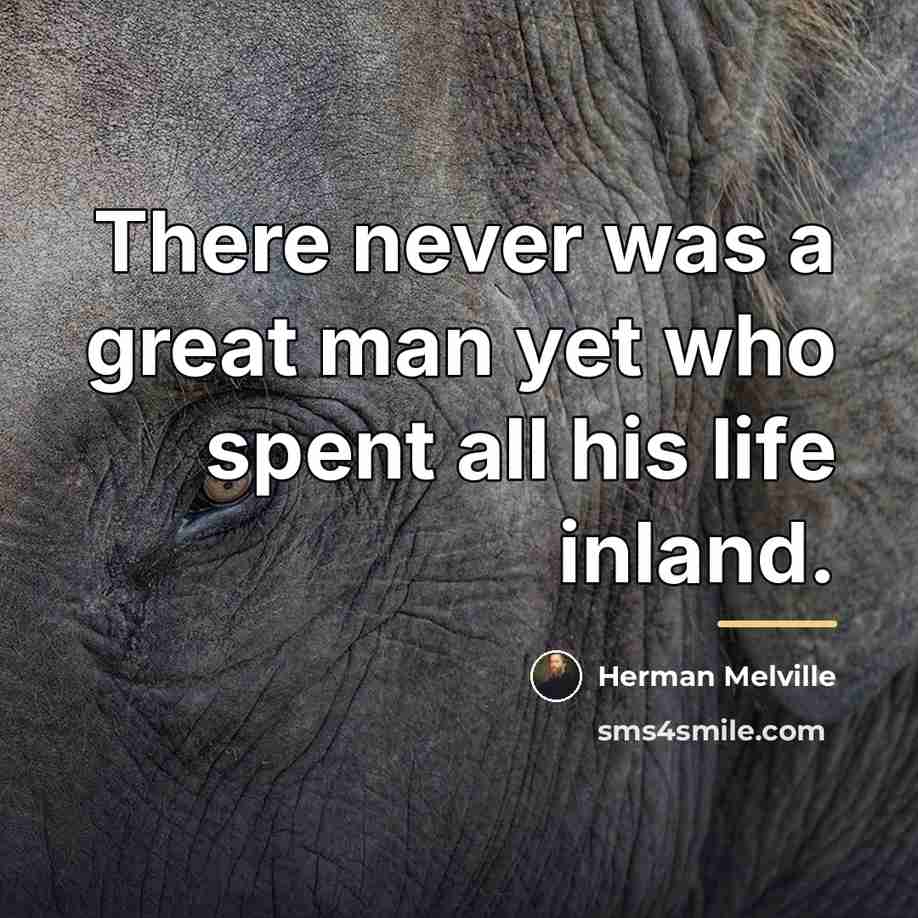 “There never was a great man yet who spent all…” quote by Herman Melville