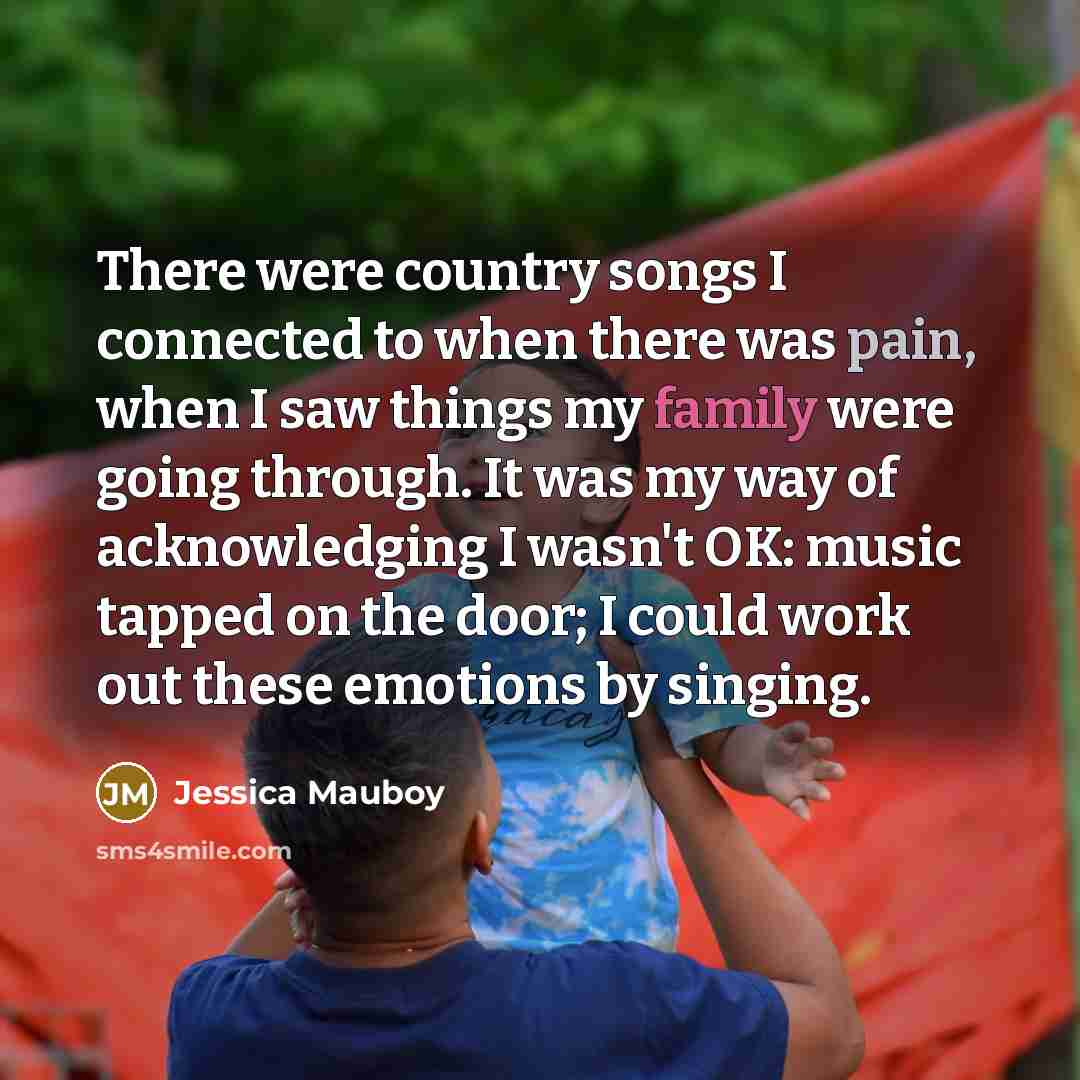 “There were country songs I connected to when there was…” quote by Jessica Mauboy