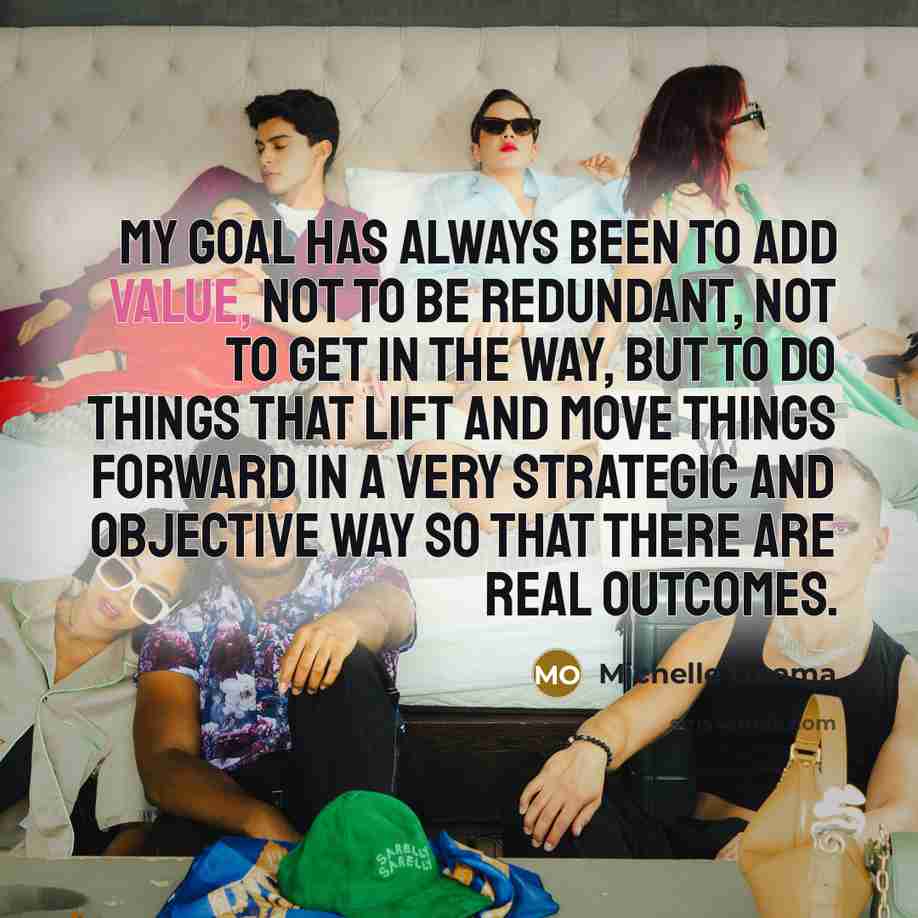“My goal has always been to add value, not to…” quote by Michelle Obama