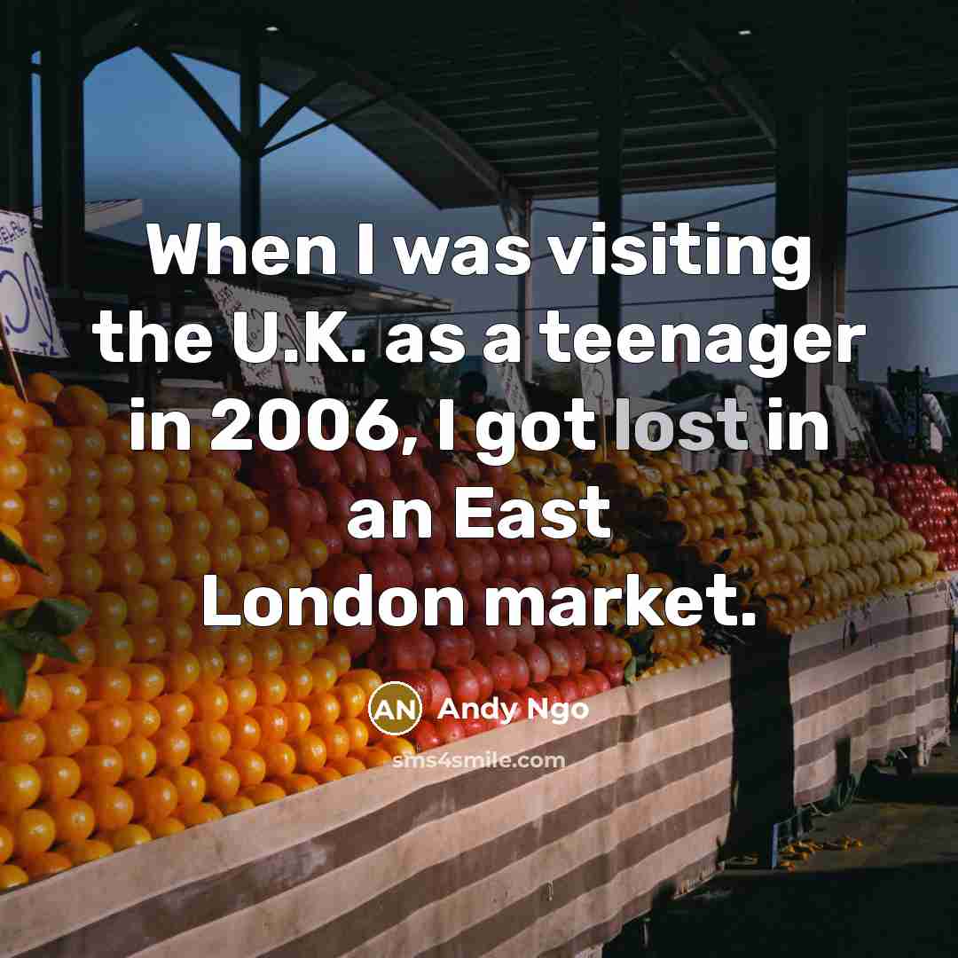 “When I was visiting the U.K. as a teenager in…” quote by Andy Ngo