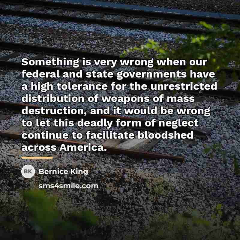 “Something is very wrong when our federal and state governments…” quote by Bernice King