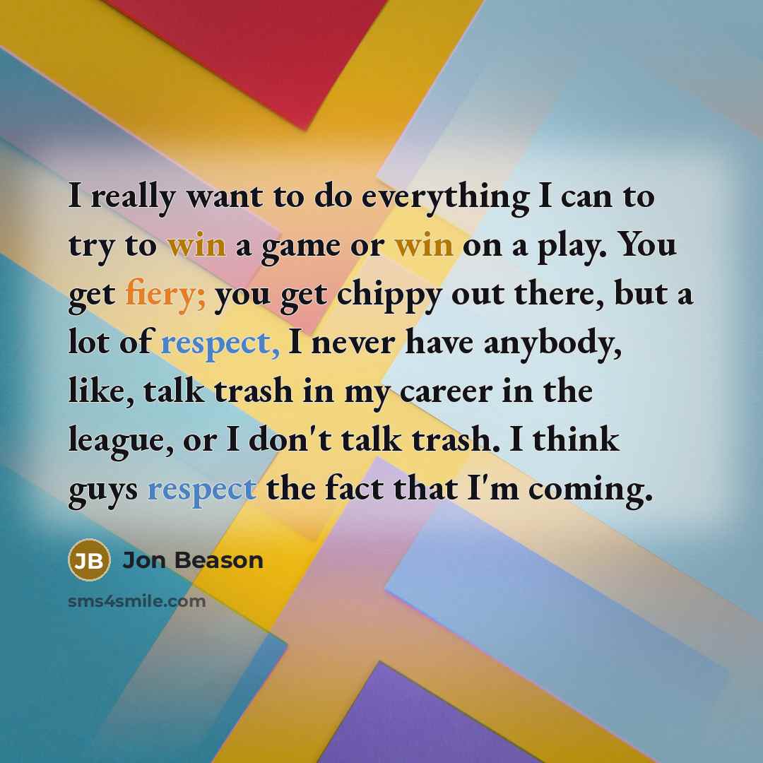 “I really want to do everything I can to try…” quote by Jon Beason
