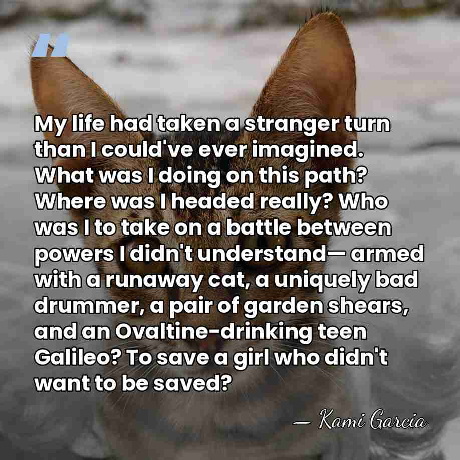 My life had taken a stranger turn than I could've ever imagined.&hellip; - Kami Garcia