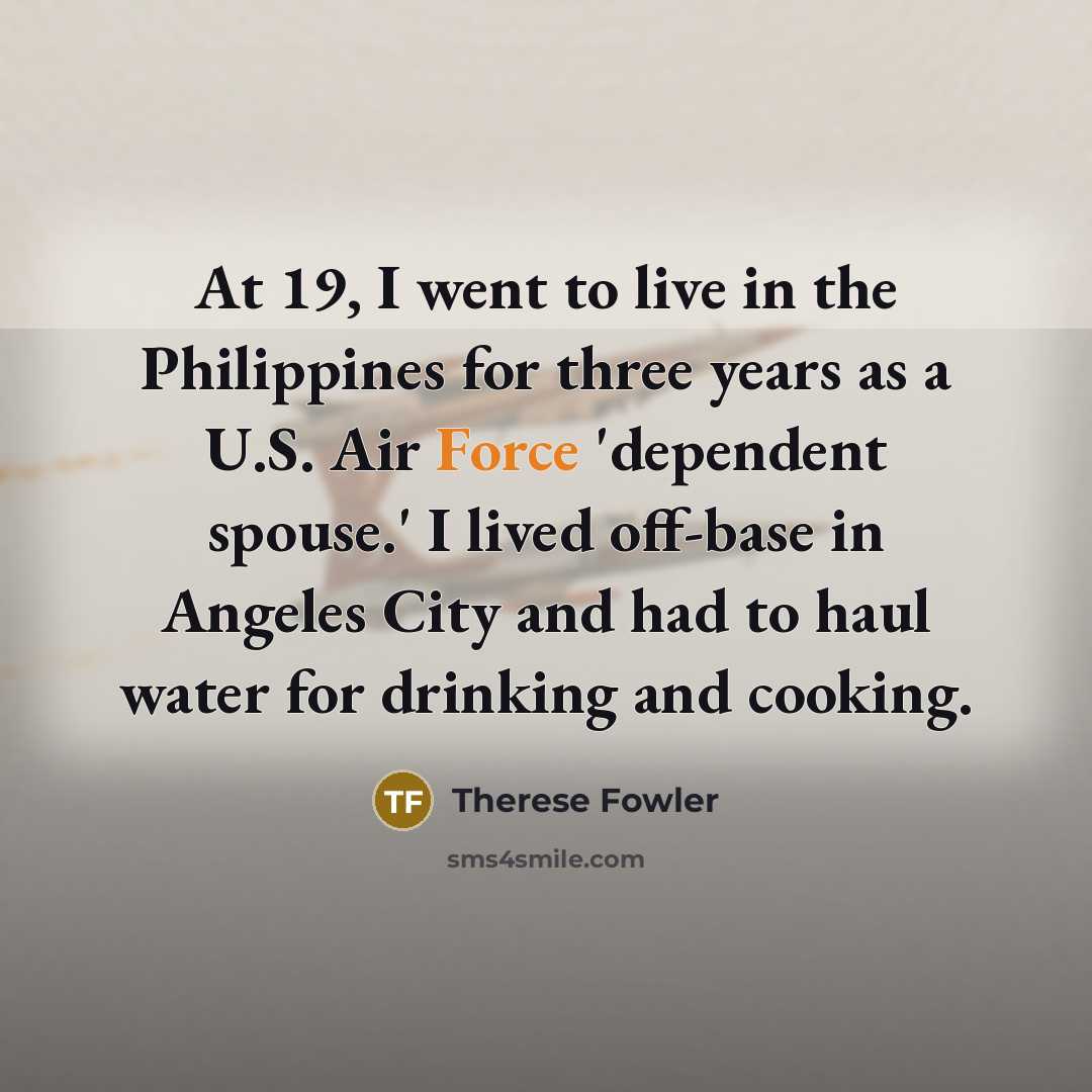 “At 19, I went to live in the Philippines for…” quote by Therese Fowler