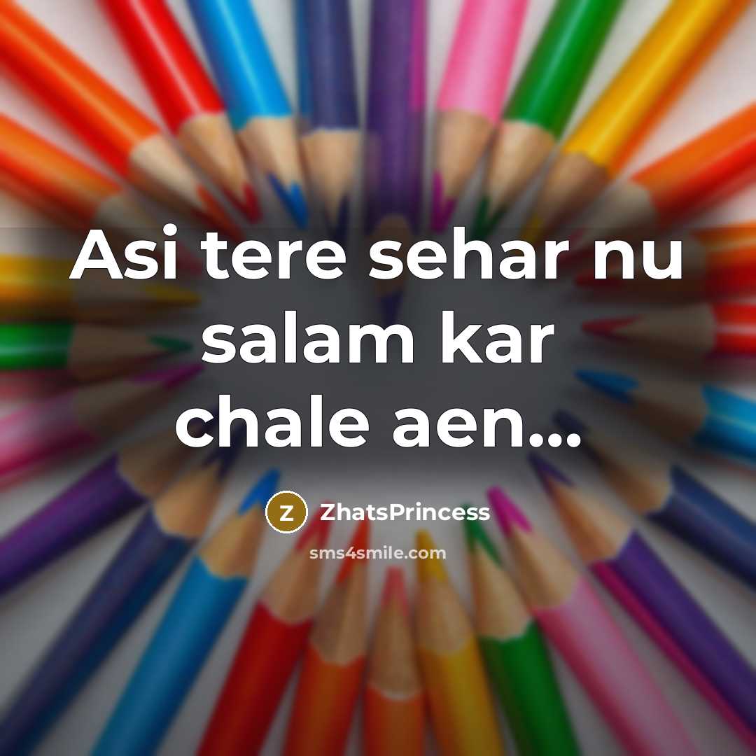“Asi tere sehar nu salam kar chale aen....…” quote by ZhatsPrincess