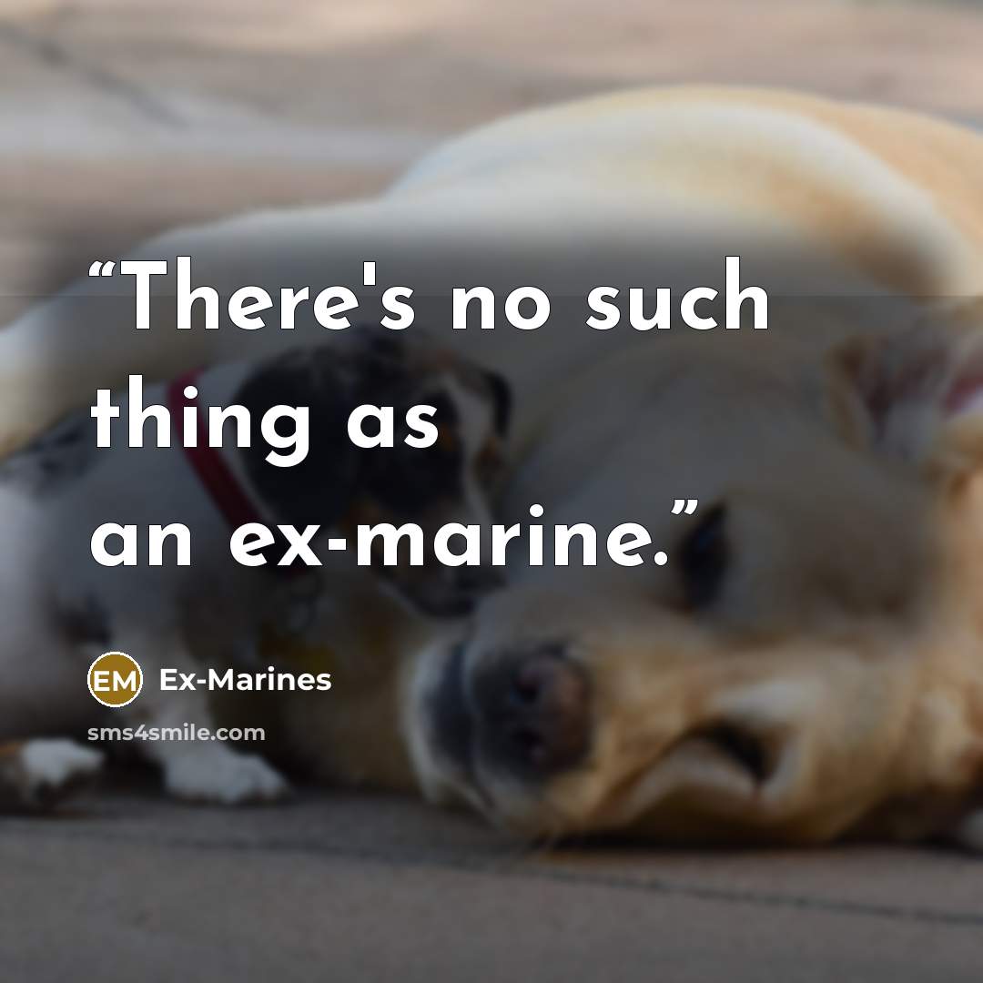 “There's no such thing as an ex-marine.” quote by Ex-Marines