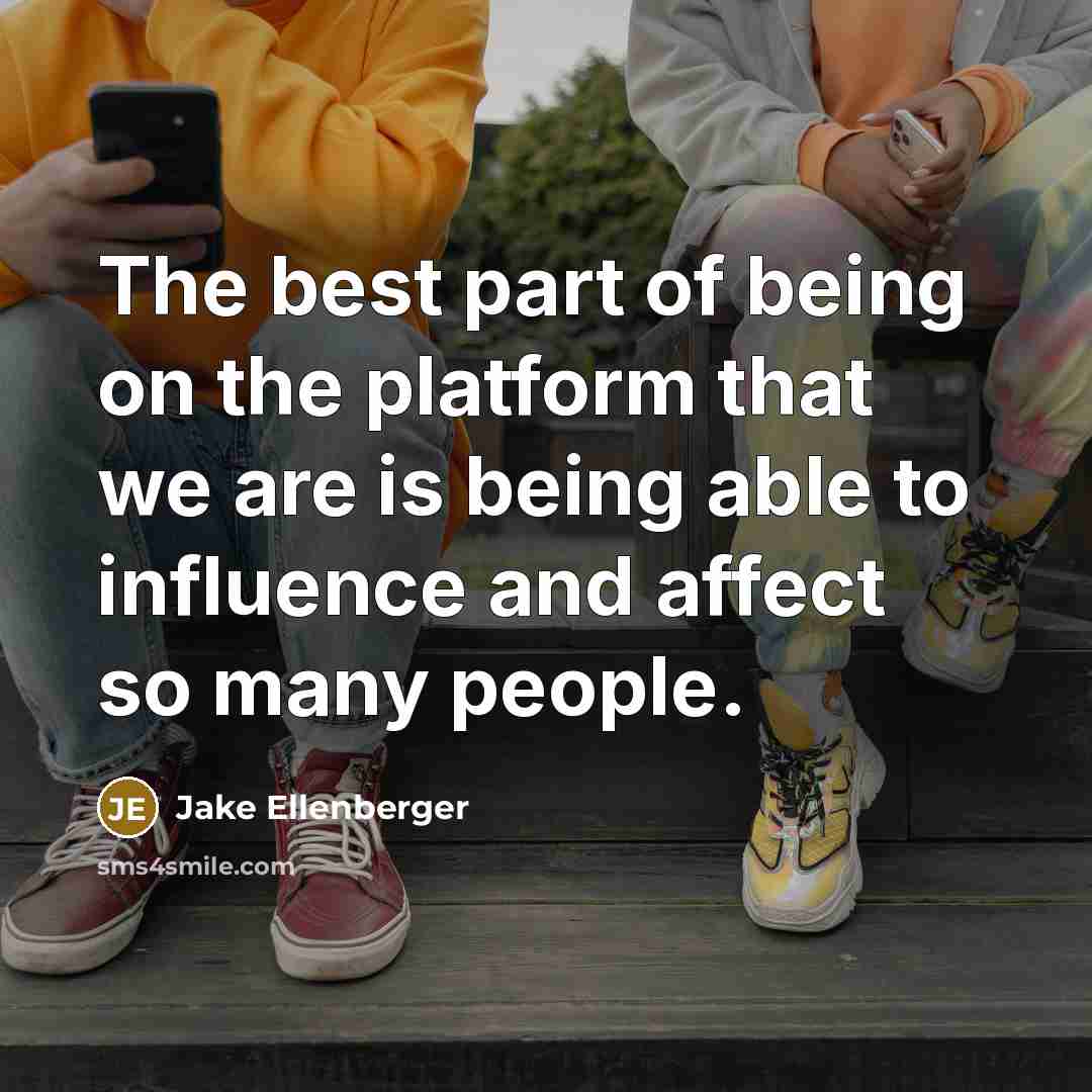 “The best part of being on the platform that we…” quote by Jake Ellenberger