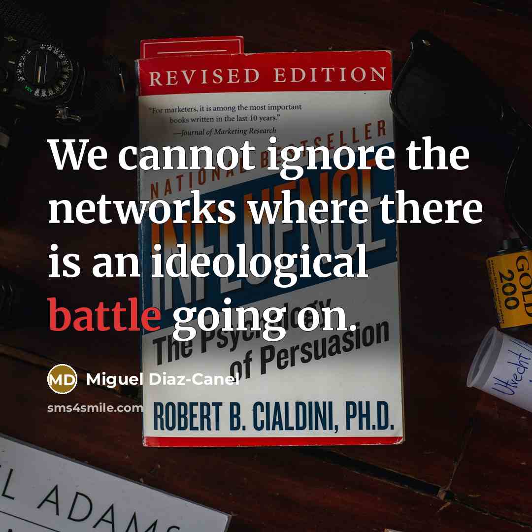 “We cannot ignore the networks where there is an ideological…” quote by Miguel Diaz-Canel