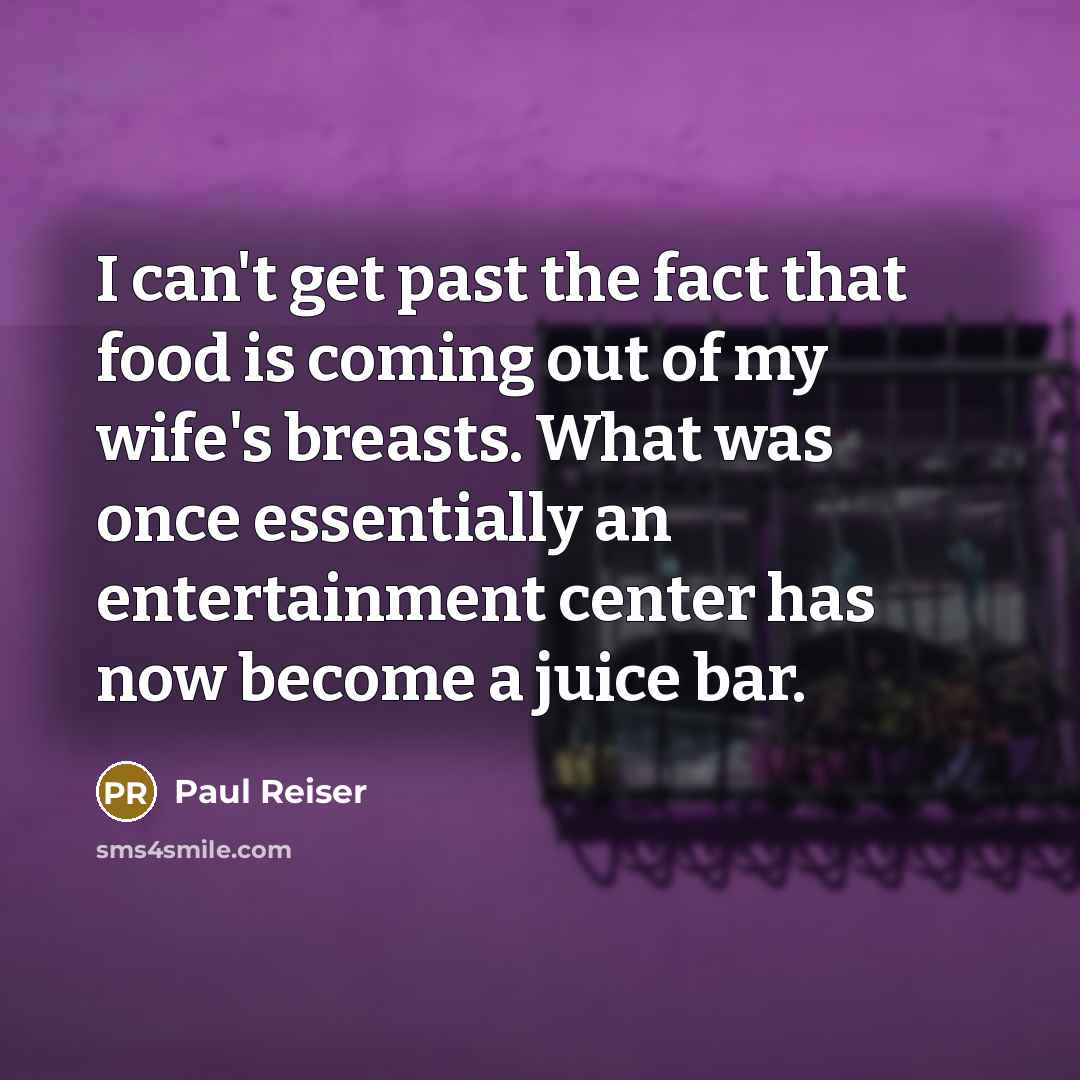“I can't get past the fact that food is coming…” quote by Paul Reiser